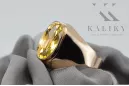 Ring Vintage Yellow Peridot Original Vintage 14K Rose Gold vrc077r